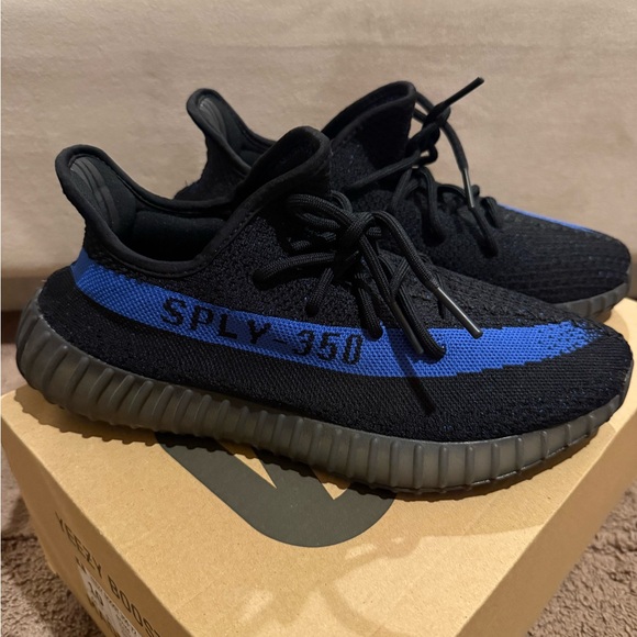 Adidas Mens Yeezy Boost 350 V2 dazzling Blue size 10 - Picture 2 of 6